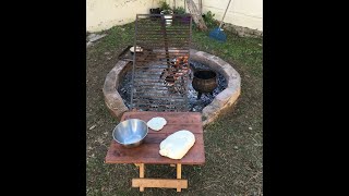 Fogón Abierto para parrilla estaca o asador [upl. by Sirenay]