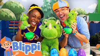 Counting 1 to 10 with Blippi Dino Egg Hunt Adventure  Educational Videos for Kids [upl. by Lesli]