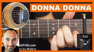 Donna Donna Guitar Lesson  part 1 of 4 [upl. by Enelahs406]