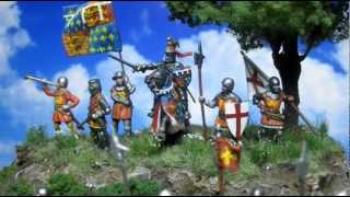 The Battle of Crecy 172 scale diorama [upl. by Nallij]