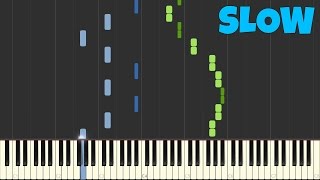 Chopin  Spring Waltz SLOW Piano Tutorial 50 speed SynthesiaSheet Music [upl. by Enelrihs]