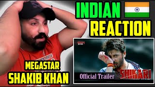 Shikari Movie Trailer REACTION  Shakib Khan  Bengali Movie [upl. by Arrad]