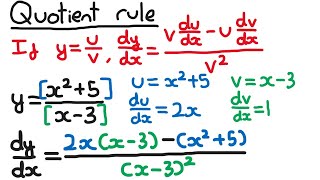 Quotient Rule  Differentiation Year 2  Edexcel A Level Maths [upl. by Wyne189]