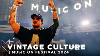 VINTAGE CULTURE at MUSIC ON FESTIVAL 2024 • AMSTERDAM [upl. by Butte694]