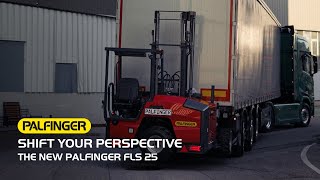 Shift Your Perspective  The new PALFINGER FLS 25 side seat truckmounted forklift [upl. by Rorke]