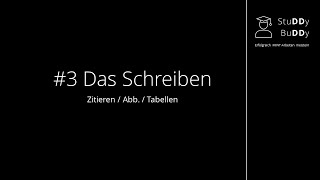 Das Schreiben  3 Zitieren  Abbildungen  Tabellen [upl. by Odlabu246]