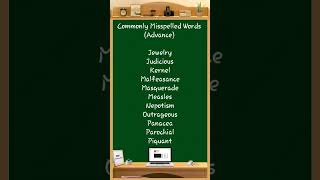 Commonly Misspelled Words 133 comprehension learningwords sentencestructure [upl. by Purvis]