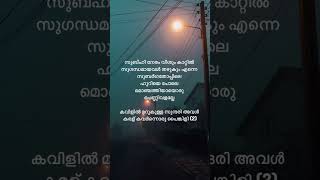 Subahi neram veeshum song lyrics  malayalam lyrics [upl. by Donny318]