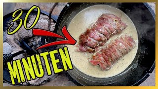 Schweinefilet aus dem Dutch Oven  in unter 30 Minuten  MampGBBQ [upl. by Asillem]