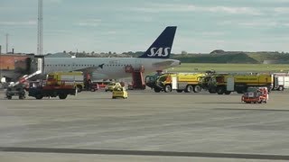 Emergency at Copenhagen Airport Terminal 2 CPHEKCH  Rosenbaur Panthers  SAS A320 1080p HD [upl. by Erdnaek]