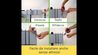 Come Installare Telo Frangivista per Balcone e Giardino Facile ed Economico [upl. by Arimak236]