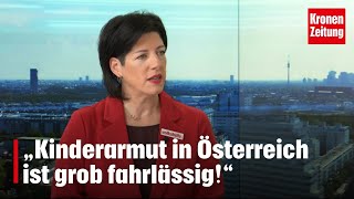 „Kinderarmut in Österreich grob fahrlässig“  kronetv NEWS [upl. by Kristo809]