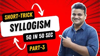 💯 Syllogism 50100 Method Part 3 5 Questions in just 50 Sec  Short Trick By Vinod Kumar Sir [upl. by Kabab496]