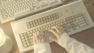 IBM Model M 122 Key Terminal typing demo [upl. by Whitman]