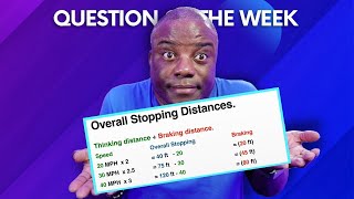 Theory Test Stopping Distances Explained All Possible Questions amp Answers [upl. by Charie]