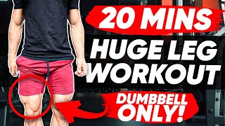 20 MIN HOME LEG WORKOUT DUMMBELLS ONLY [upl. by Dahij]