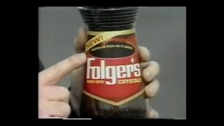 Folgers Coffee Crystals Commercial 1979 [upl. by Soiritos]