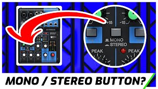 Yamaha MG06X MonoStereo Button  What Does It Do [upl. by Lenz]