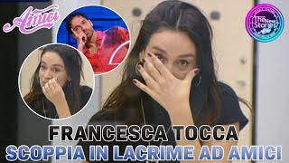 Amici 21 Francesca Tocca in lacrime ad Amici Maria interviene per consolarla [upl. by Ayat]