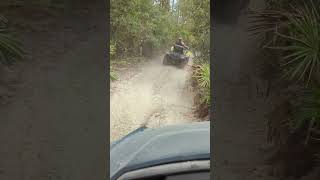 Leaving the Creek  Honda Pioneer 520 Yamaha Grizzly Silver Lake OHV redclayriders atv shorts [upl. by Deron]