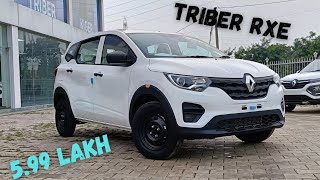 Renault Triber का Base Model RXE  2024 Triber RXE  Full Detailed Review ❤️ [upl. by Gebelein]