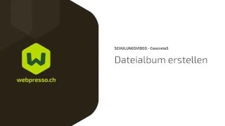 Dateialbum erstellen in Concrete5 deutsch  webpressoch [upl. by Volin]