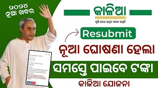 Kalia Yojana Resubmit Apply 2024  Kalia Yojana Odisha  Kalia Yojana Money New Update Odisha 2024 [upl. by Erodeht336]