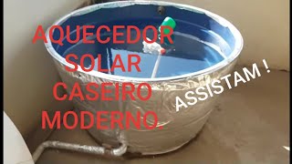 Como fazer aquecedor solar caseiro barato e moderno completo Assista [upl. by Him]