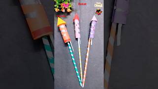 Easy Diy kids rocket craft🚀🧨🎆❤️😨shorts trending viralvideo funny story diwali art kids diy [upl. by Dublin58]