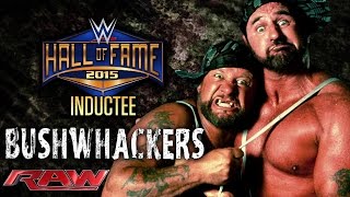 The Bushwhackers are announced for the WWE Hall of Fame Class of 2015 Raw February 23 2015 [upl. by Fredel]