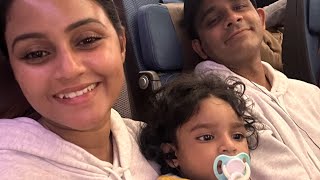 බබා එක්ක ෆ්ලයිට් එකේ ජරමරේ 😂  Our First Flight Together ☺️  Saranya’s First Flight  BKK VLOG 01 [upl. by Nivlek]