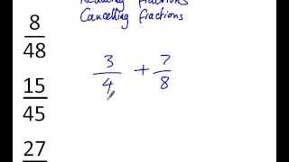 Simplifying Fractions  intro and examples [upl. by Niuqaoj]