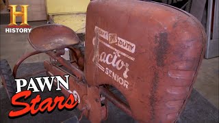 Pawn Stars Ricks RISKY DEAL for Antique Pedal Tractor Season 7  History [upl. by Oek]