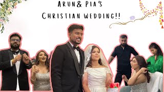 Attended First christian wedding❤️ Arun Weds Pia  sameeroberoi  Fun Vlog [upl. by Ednil]