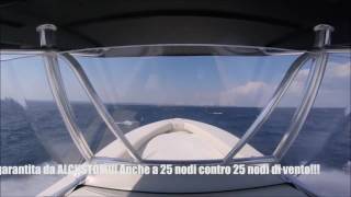 AL Captains video  Nord Egeo ALCUSTOM AL25 in navigazione a 25 nodi contro 25 nodi di vento [upl. by Yanal]