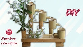 Water Fountain Using Bamboo  The Most Creative Bamboo Fountain  DIY [upl. by Inger818]