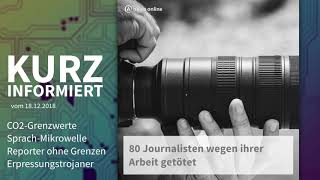 CO2Grenzen SprachMikrowelle Reporter Erpressungstrojaner  Kurz informiert vom 18122018 [upl. by Memberg811]