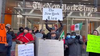 quotAMLO no está soloquot protestan mexicanos en The New York Times [upl. by Colyer565]