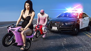 Robbing Banks with Jenna Ortega in GTA 5 [upl. by Anerul]