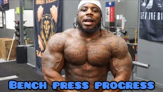 Bench press progression  110 Reps [upl. by Mello]