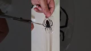 Orecchino per halloween 🕷️ ragno tricks new newshoet shortvideo easy fast fyp [upl. by Ibson]