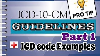 ICD10CM  Official Coding Guidelines Conventions  Examples PART 1 CPC medicalcoding ICD10CM [upl. by Gnohc]