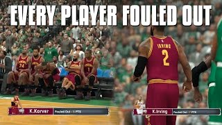 What Would Happen if Every Player Fouled Out In A Game Of NBA 2K17 [upl. by Tadd]