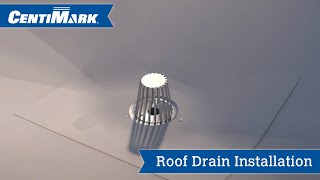 Installing a TPO roof drain [upl. by Antonie]