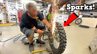 Cutting A Dirt Bike To Work  Buttery Vlogs Ep262 [upl. by Odrick]