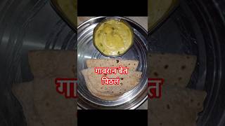 झनझनित गावरान पिठलं भाकरी 😋food punamvlog recipe [upl. by Karame]