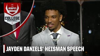 Jayden Daniels wins 2023 Heisman Trophy FULL SPEECH amp REACTION  ESPN College Football [upl. by Kalie]