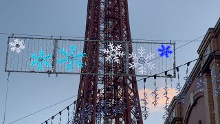 Blackpool Sunset and Seasonal Sparkle 🎄❄️ [upl. by Akers]