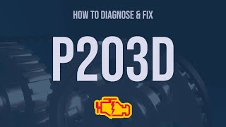 How to Diagnose and Fix P203D Engine Code  OBD II Trouble Code Explain [upl. by Neros]