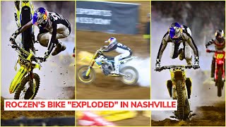 Roczen Crash in Nashville  Sexton Crash and Jett Lawrence wining over Tomac 💥 Supercross 2024 [upl. by Cormick301]